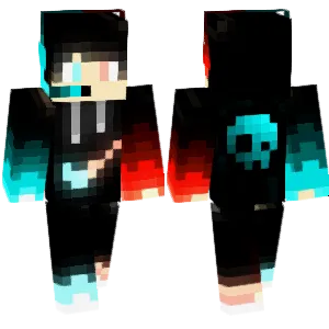 Blue And Red Fire Pro Gamer