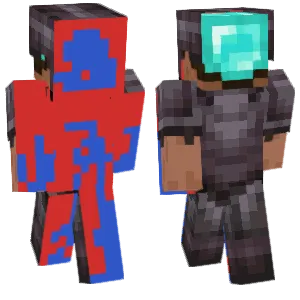 Netherite ingot and diamond armor