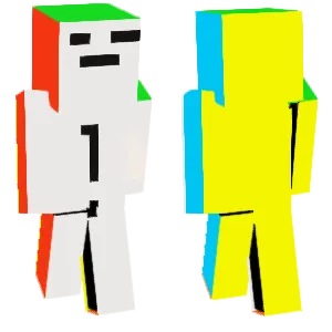 Rubik's Cube color scheme - Minecraft Skin | McSkins