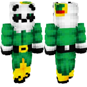 Panda in Elf Suit