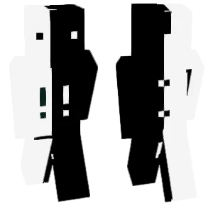 White one lump, black one lump, black and white mixed together in the world.