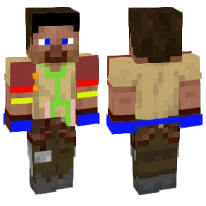 Steve is changing clothes!