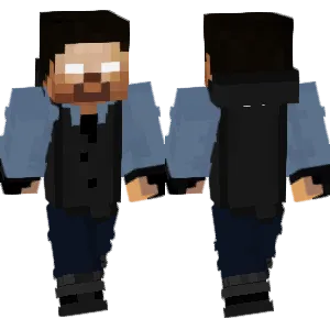cool blue herobrine