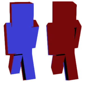 Red and blue