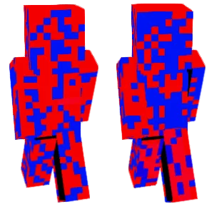 Error Red and Blue Person