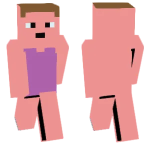 A woman without clothes.