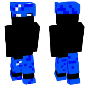 Little Black with lapis lazuli helmet, lapis lazuli pants, and lapis lazuli boots.