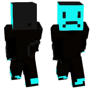 The sad little blue man.