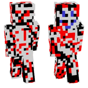 Terrifying smiling square person.