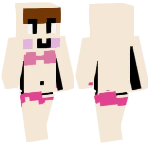 A boy with no clothes on.