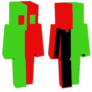 A RED AND GREEN