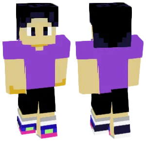 Purple-clad boy