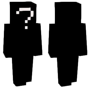 Black Question Mark Creature