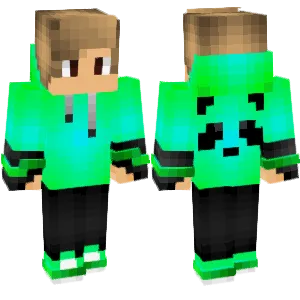 Green Panda Cool Guy