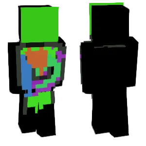 Green person