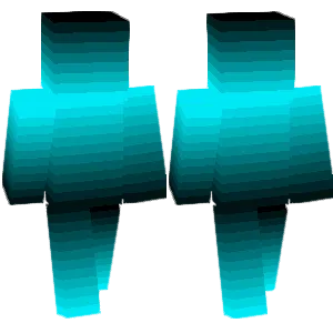 cyan and black