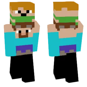 Steve lifts Alex.