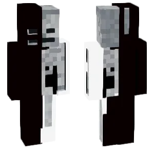 Withering skeleton while skeleton.