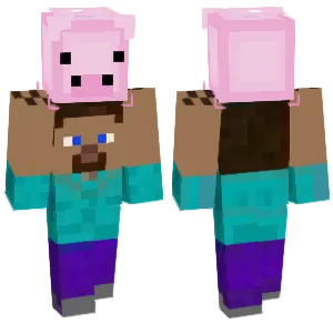 Steve is raising a pig.