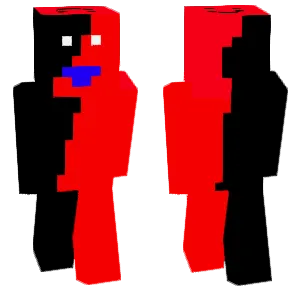 Red and black little person