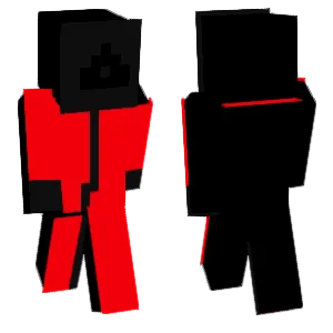 The triangle-shaped red-clad man.