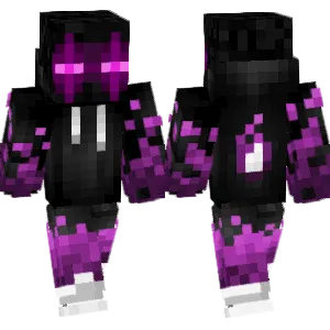 Enderman with purple flames