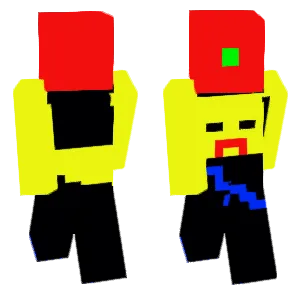 He lifts the energy block.