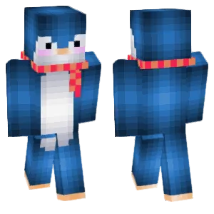 Penguin with scarf